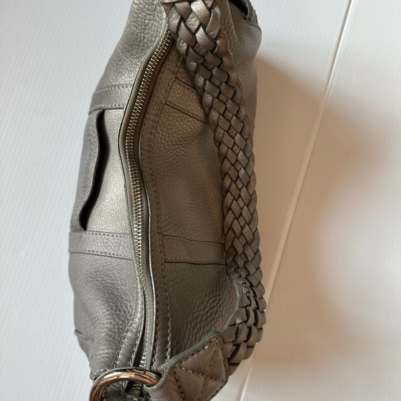 Cole Haan | Pebbled Leather | Grey | Silver | Hobo - Picture 7 of 8